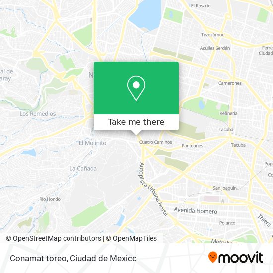 Mapa de Conamat toreo