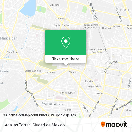 Mapa de Aca las Tortas