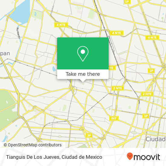 Tianguis De Los Jueves map