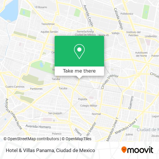 Mapa de Hotel & Villas Panama