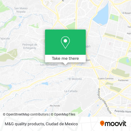 M&G quality products map