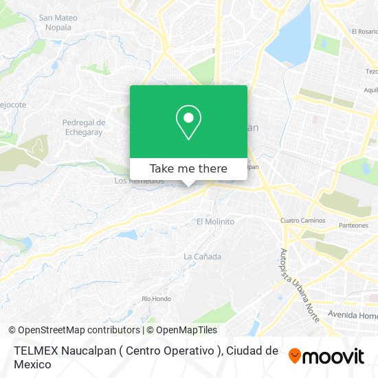 Mapa de TELMEX Naucalpan ( Centro Operativo )