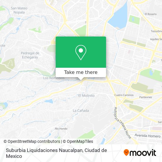 Suburbia Liquidaciones Naucalpan map