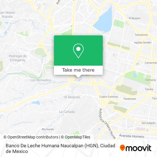 Banco De Leche Humana Naucalpan (HGN) map