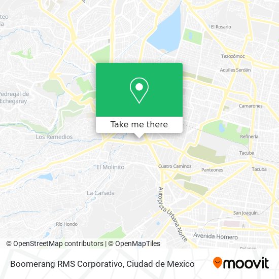 Boomerang RMS Corporativo map