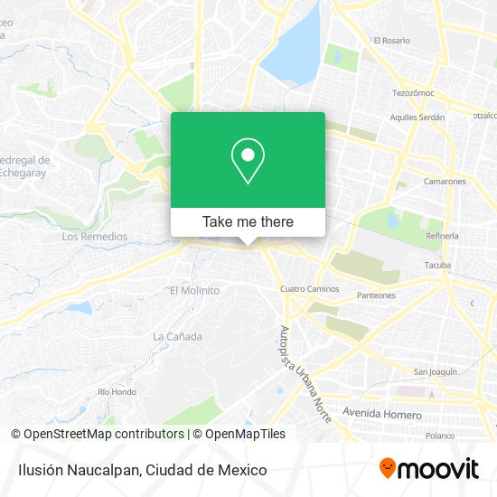Ilusión Naucalpan map