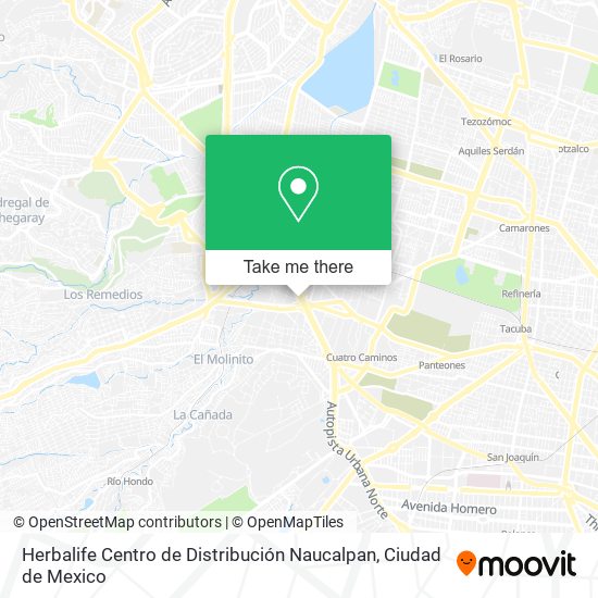 Herbalife Centro de Distribución Naucalpan map