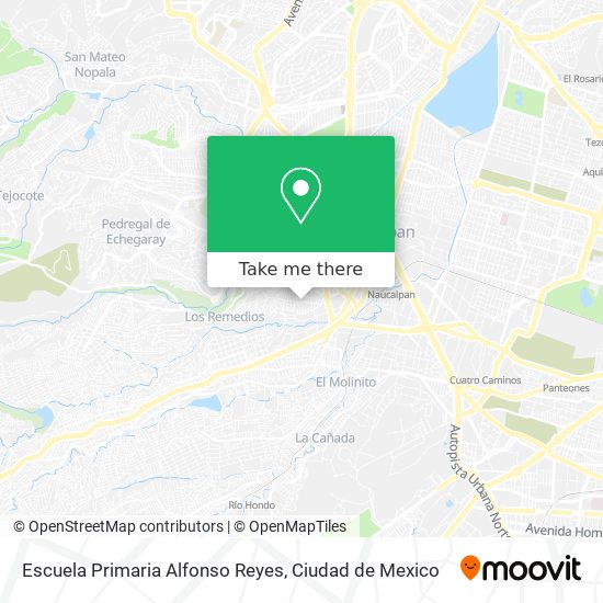 Escuela Primaria Alfonso Reyes map