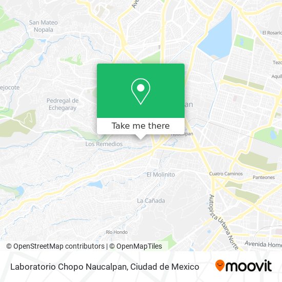 Laboratorio Chopo Naucalpan map