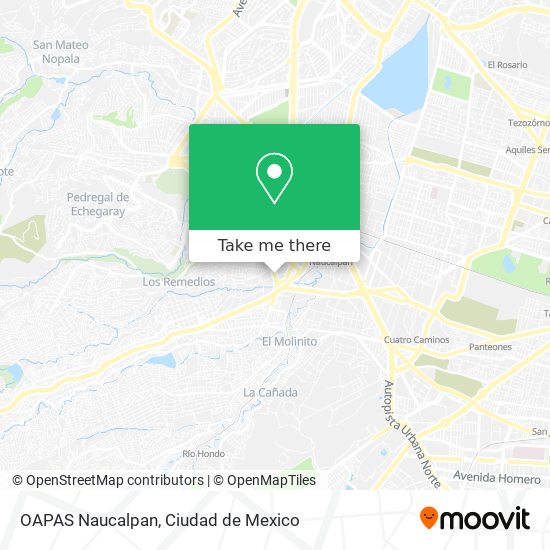 Mapa de OAPAS Naucalpan