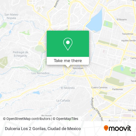 Dulceria Los 2 Gorilas map