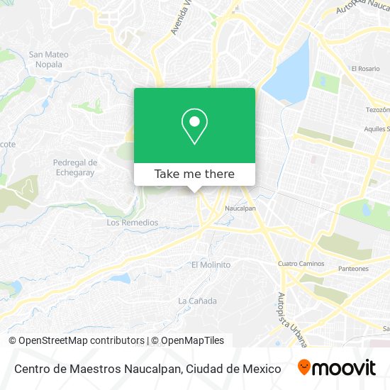 Mapa de Centro de Maestros Naucalpan