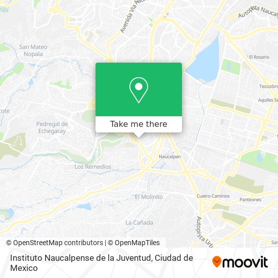 Mapa de Instituto Naucalpense de la Juventud