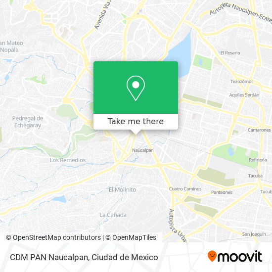 CDM PAN Naucalpan map