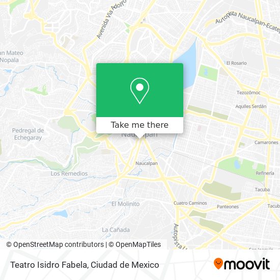 Mapa de Teatro Isidro Fabela