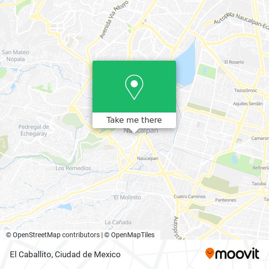 El Caballito map