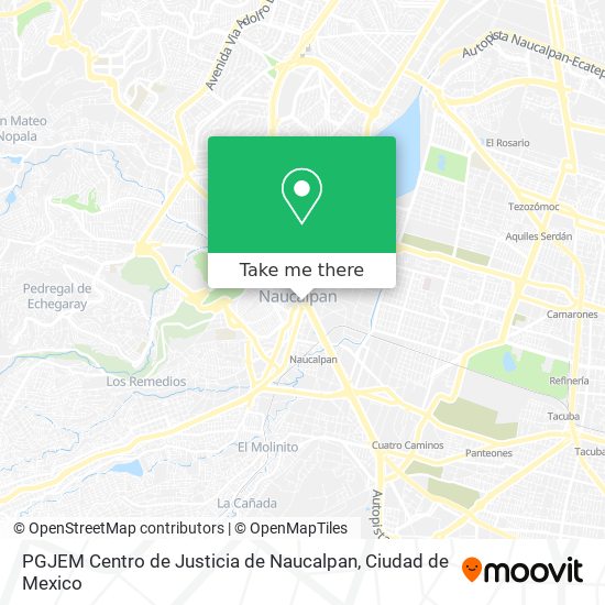 PGJEM Centro de Justicia de Naucalpan map