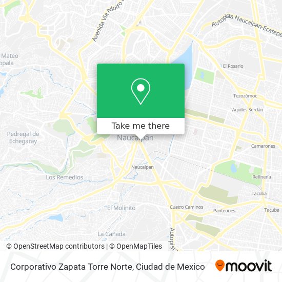 Corporativo Zapata Torre Norte map
