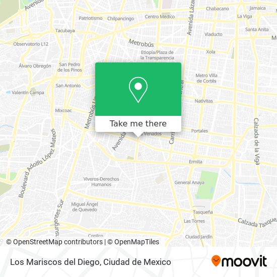 Los Mariscos del Diego map