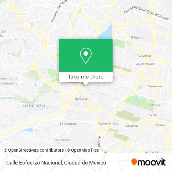 Mapa de Calle Esfuerzo Nacional