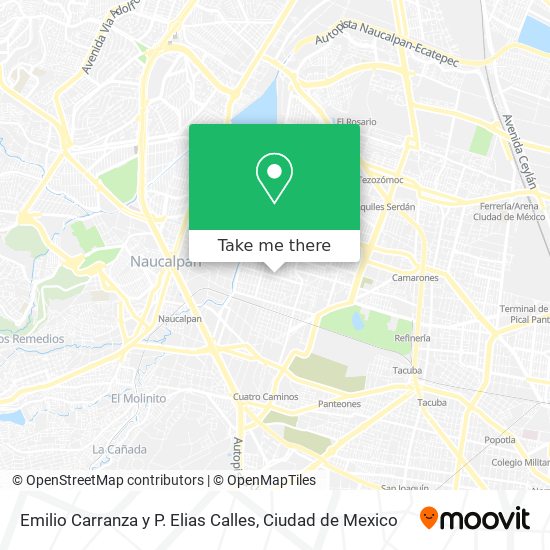 Mapa de Emilio Carranza y P. Elias Calles