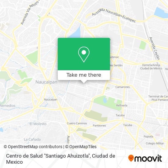 Mapa de Centro de Salud "Santiago Ahuizotla"