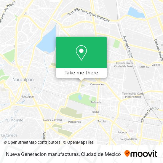 Mapa de Nueva Generacion manufacturas