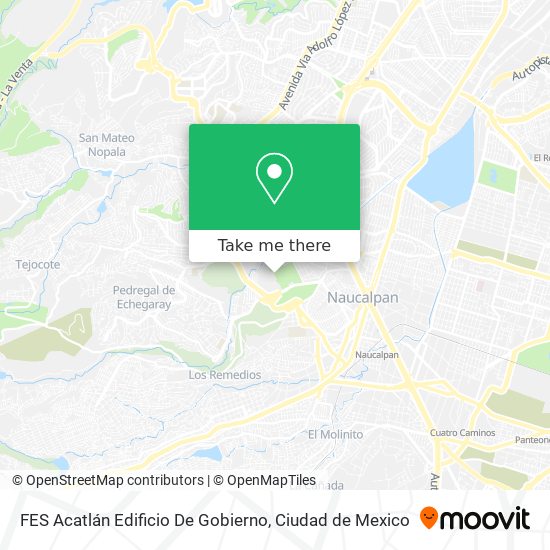 Mapa de FES Acatlán Edificio De Gobierno