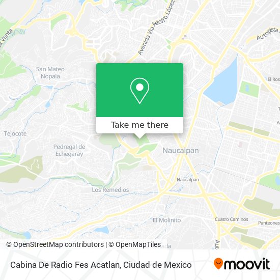 Cabina De Radio Fes Acatlan map
