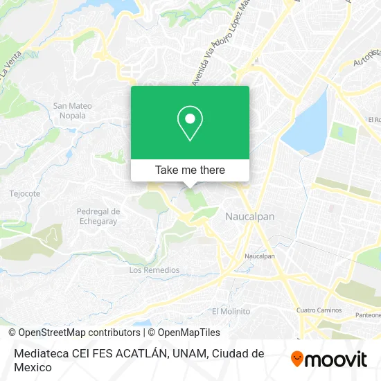 Mapa de Mediateca CEI FES ACATLÁN, UNAM