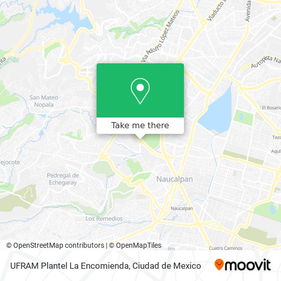 Mapa de UFRAM Plantel La Encomienda