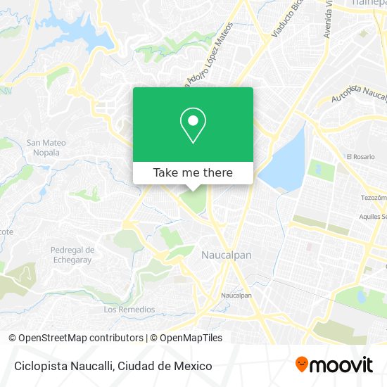 Ciclopista Naucalli map