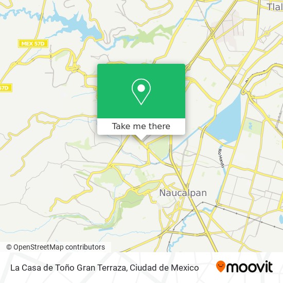 La Casa de Toño Gran Terraza map