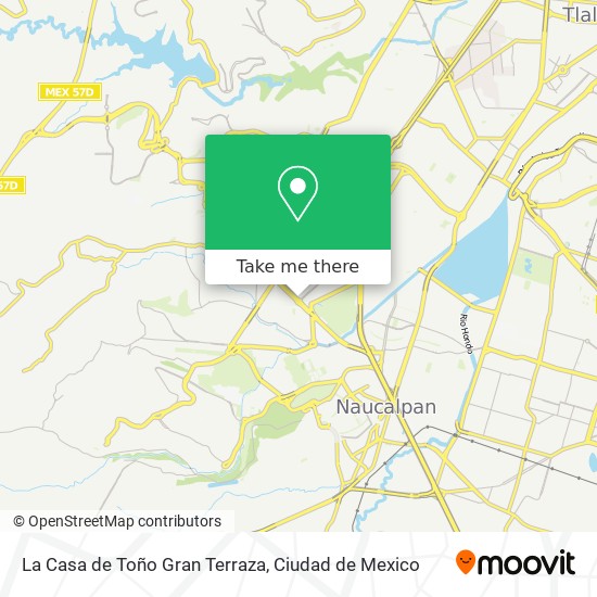 Mapa de La Casa de Toño Gran Terraza