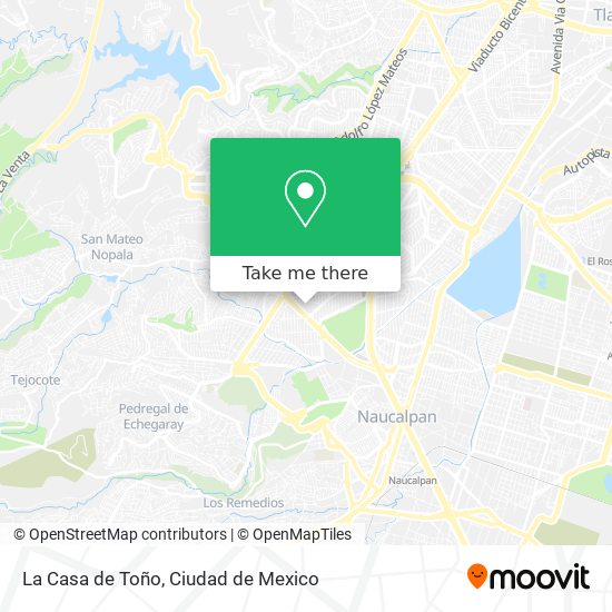La Casa de Toño map