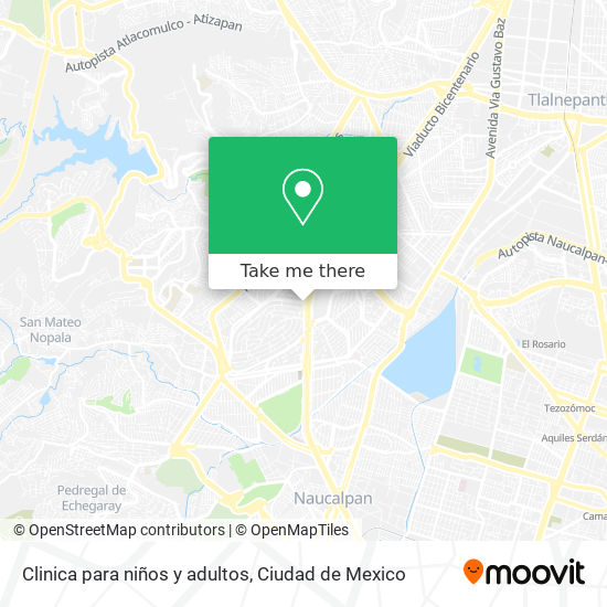 Clinica para niños y adultos map