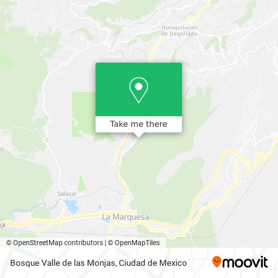 Bosque Valle de las Monjas map