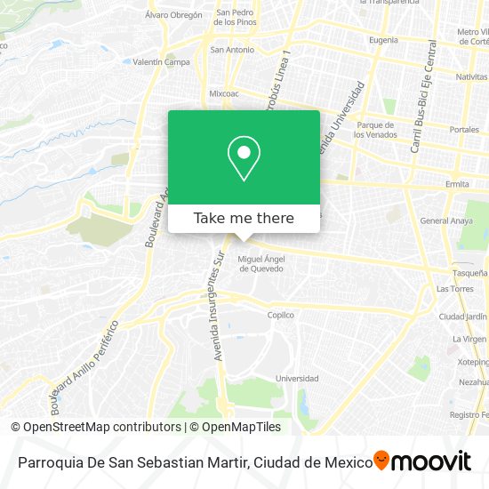 Parroquia De San Sebastian Martir map