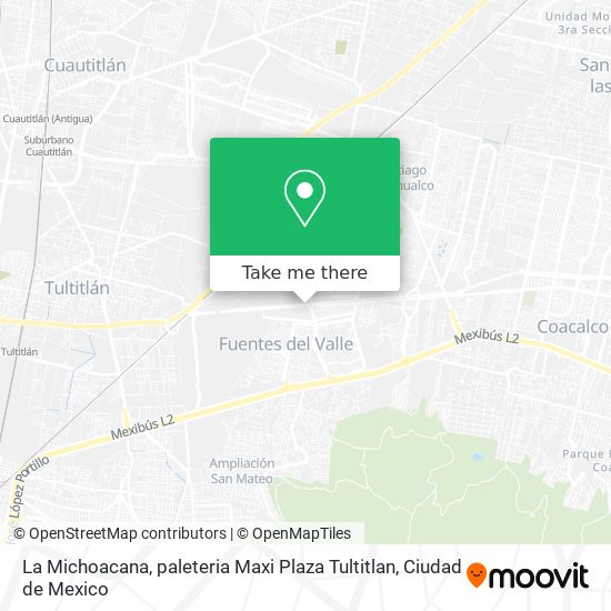 La Michoacana, paleteria Maxi Plaza Tultitlan map