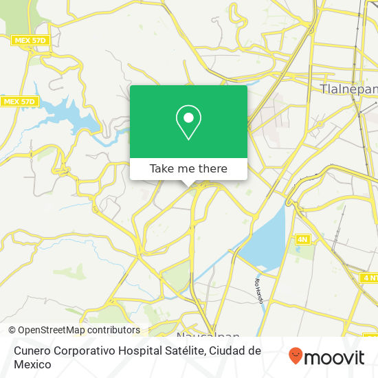 Cunero  Corporativo Hospital Satélite map