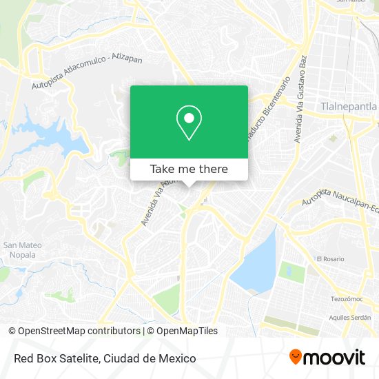 Mapa de Red Box Satelite