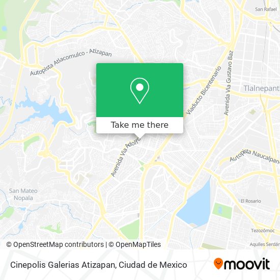 How to get to Cinepolis Galerias Atizapan in Atizapán De Zaragoza by Bus?