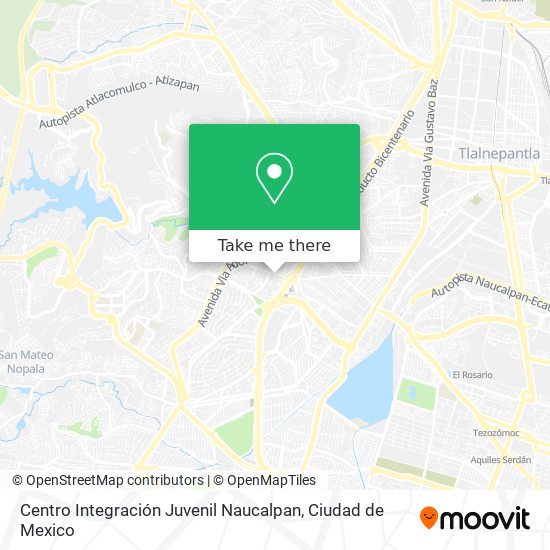 Centro Integración Juvenil Naucalpan map