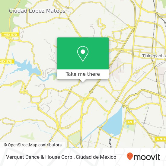 Verquet Dance & House Corp. map