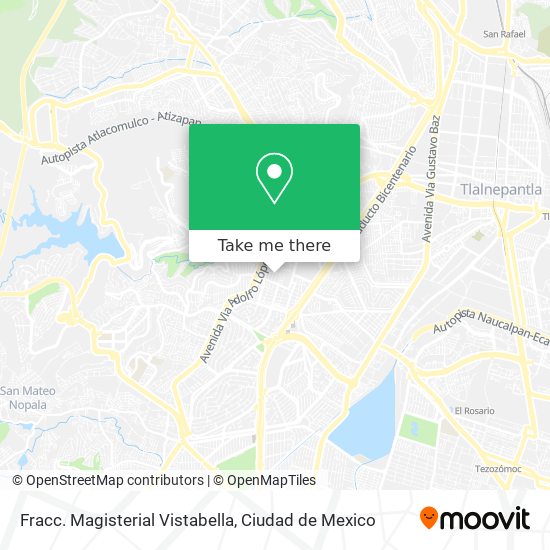 Fracc. Magisterial Vistabella map