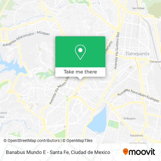 How to get to Banabus Mundo E - Santa Fe in Atizapán De Zaragoza by Bus?