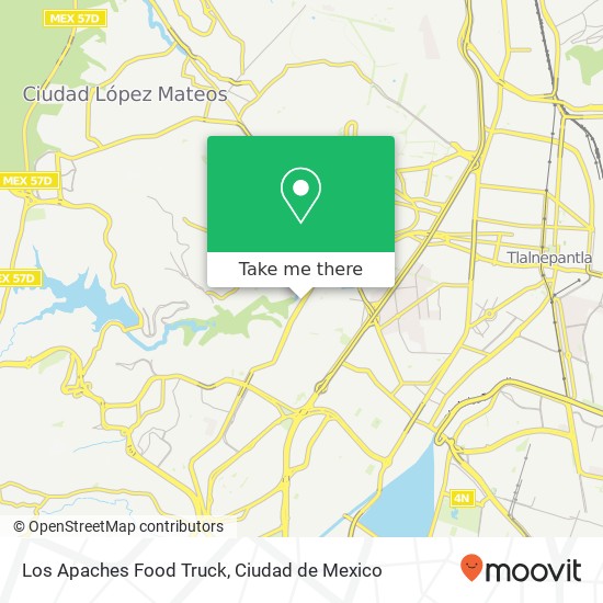 Los Apaches Food Truck map