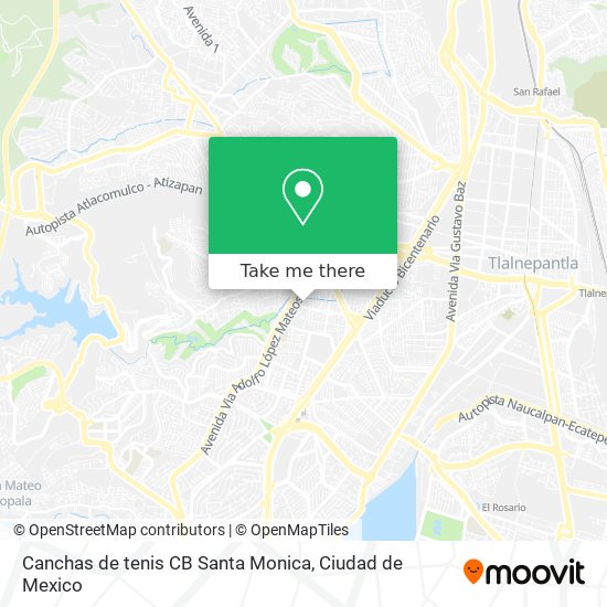 Canchas de tenis CB Santa Monica map