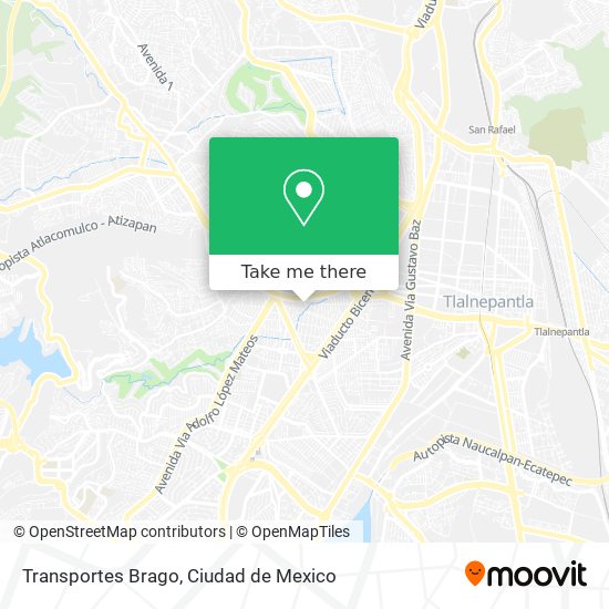 Transportes Brago map