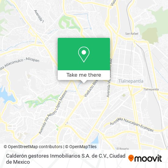 Calderón gestores Inmobiliarios S.A. de C.V. map